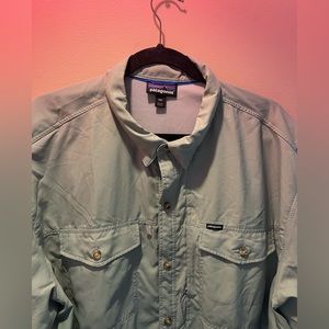 XXL Seafoam Green Patagonia Windbreaker Unisex Mens Hiking Outdoors